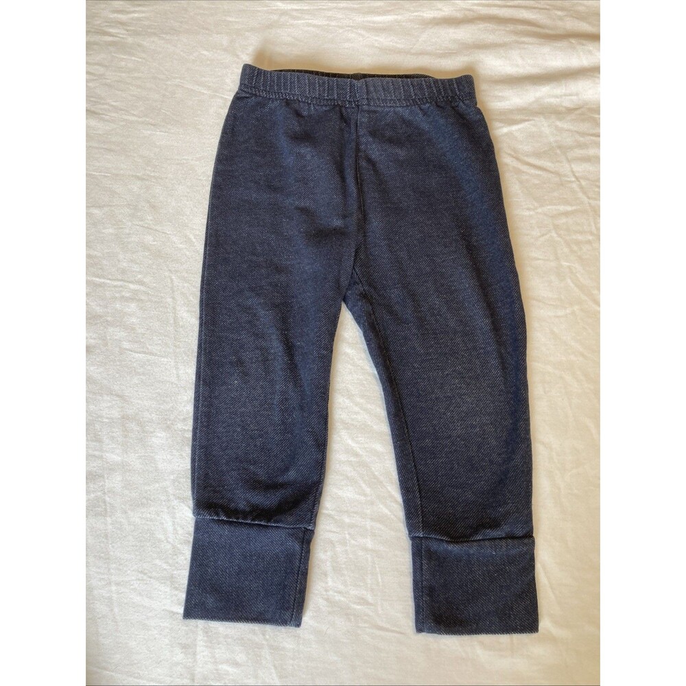 12 Months Okie Dokie baby girl clothes - one piece pants | solid dark blue theme